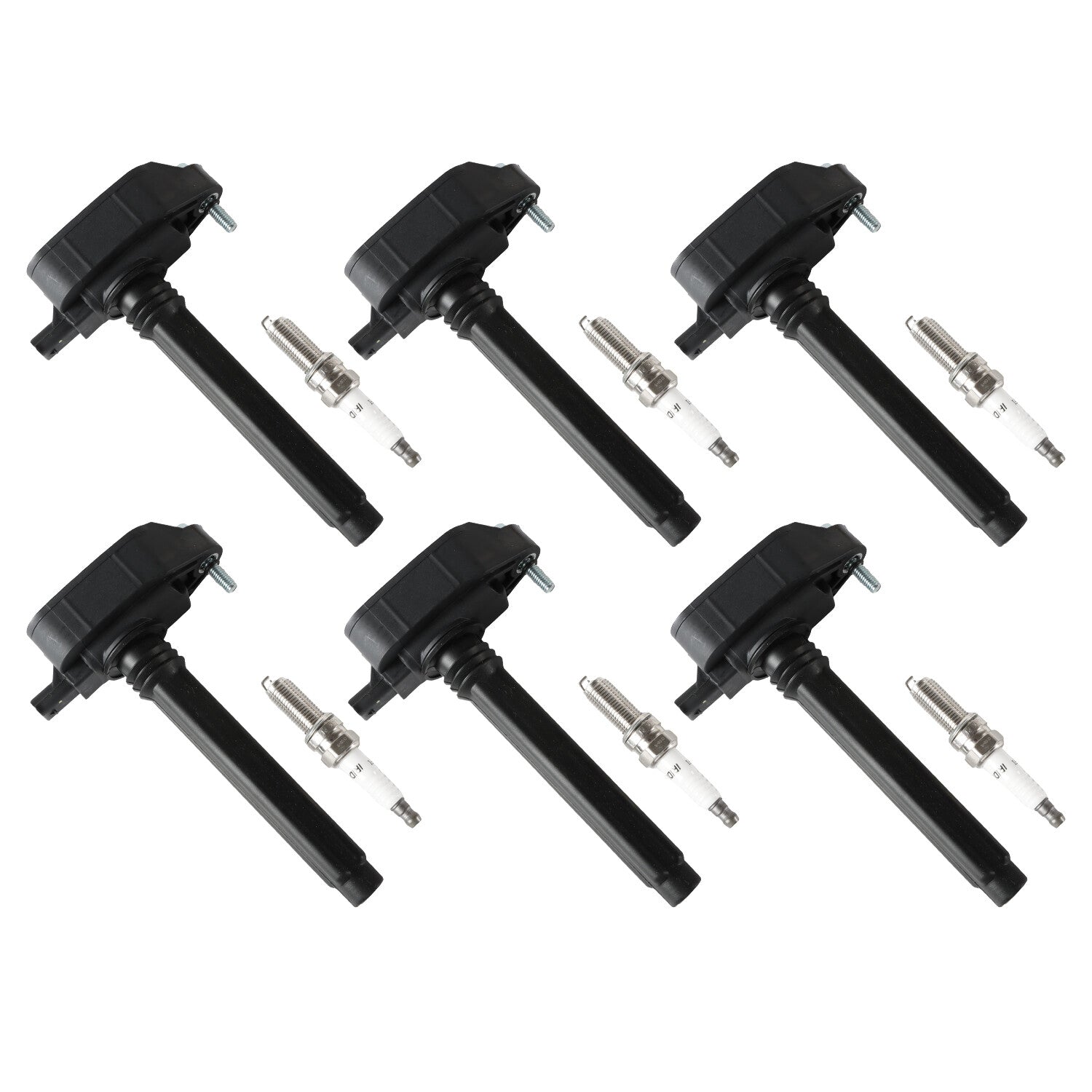 6pcs Ignition Coils + 6pcs Iridium Spark Plugs For 17-18 for Chrysler for Pacifica 3.6L