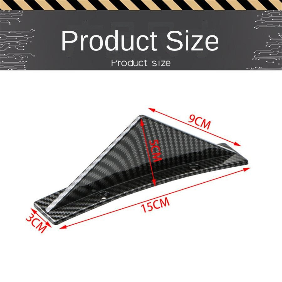Car Rear Bumper Lip Diffuser Shark Fin Spoiler Lip Wing Splitter Protector Cover