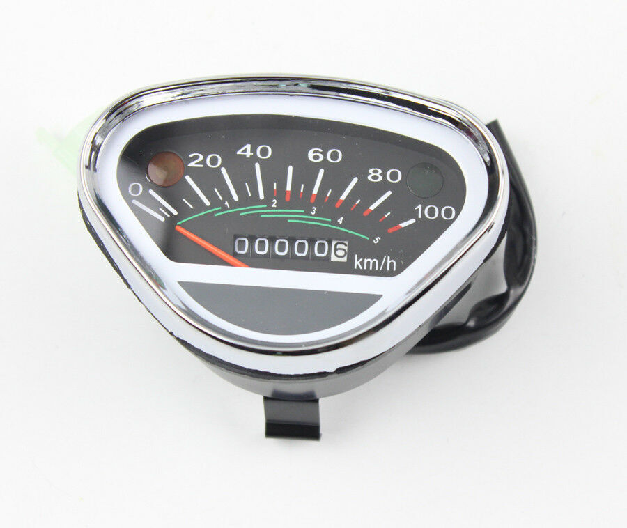 Black Aluminium Headlight Headlamp 100 KM/H Speedometer for Honda Dax CT70 ST70