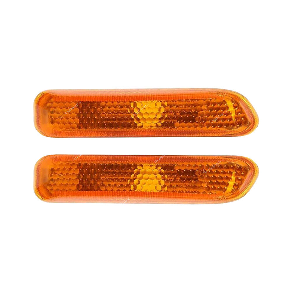 for BMW E46 Coupe 1998-06 Sequential LED Side Marker Indicator Light Cap Yellow