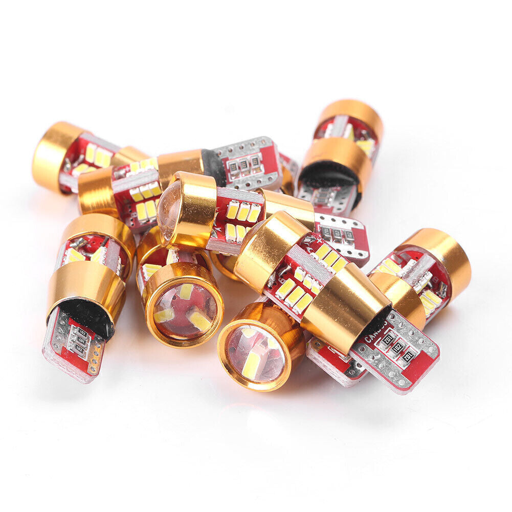 10x LED anti-collision error no car side wedge bulb white 5W T10 3014 27SMD