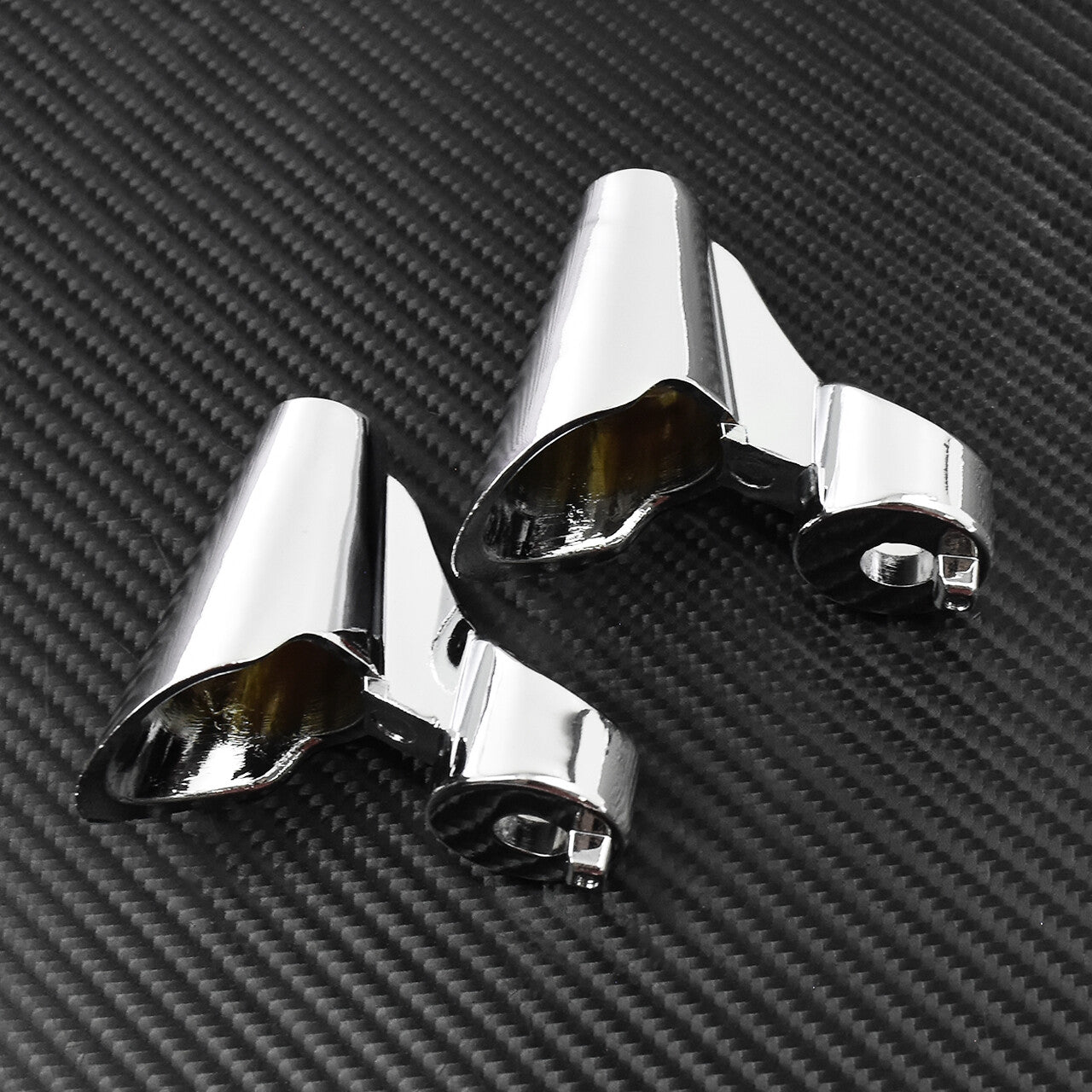 Front Turn Signal Mounts Relocation Kit Fit for Harley XL 48 1200X 10-15 Chrome