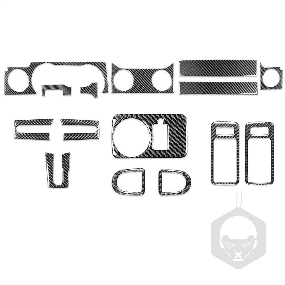 16¡ÁCarbon Fiber Interior Kit Set Trim for Ford for Mustang 2005-2009 Dashboard Cover