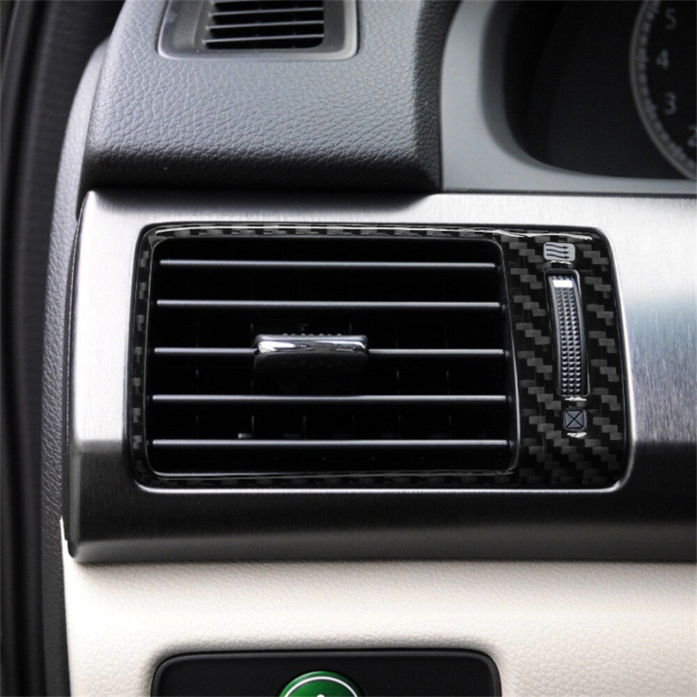 Carbon Fiber Interior Side Air Vent Outlet Panel Trim for Honda Accord 2013-2017