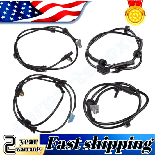 4x Front and Rear ABS Wheel Speed Sensors for Nissan Sentra 2007-2012 L4 2.0L 2.5L