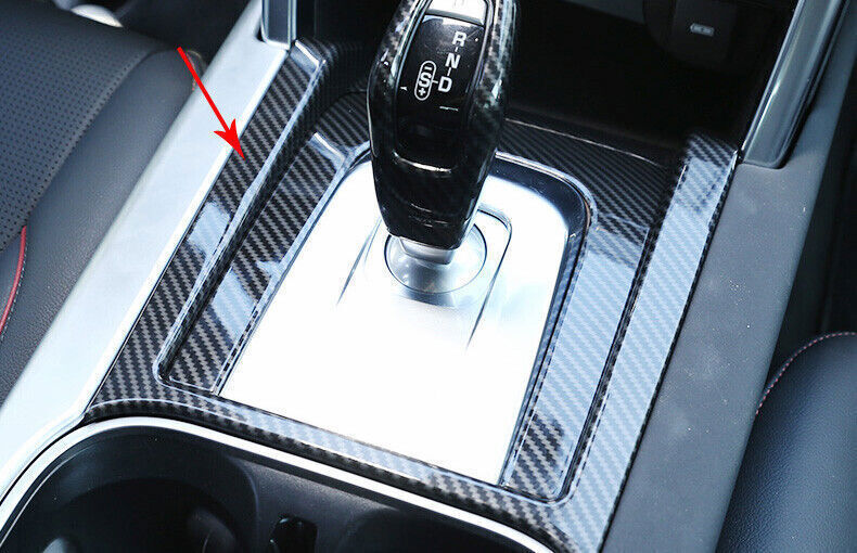 1X Carbon Fiber Middle Console Gear Shift Frame Trim For Discovery Sport 2020-25