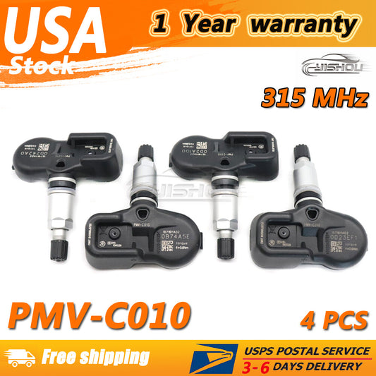 Set of 4 PMV-C010 TPMS TIRE PRESSURE SENSOR SET-TS25 for Toyota for Scion for Lexus
