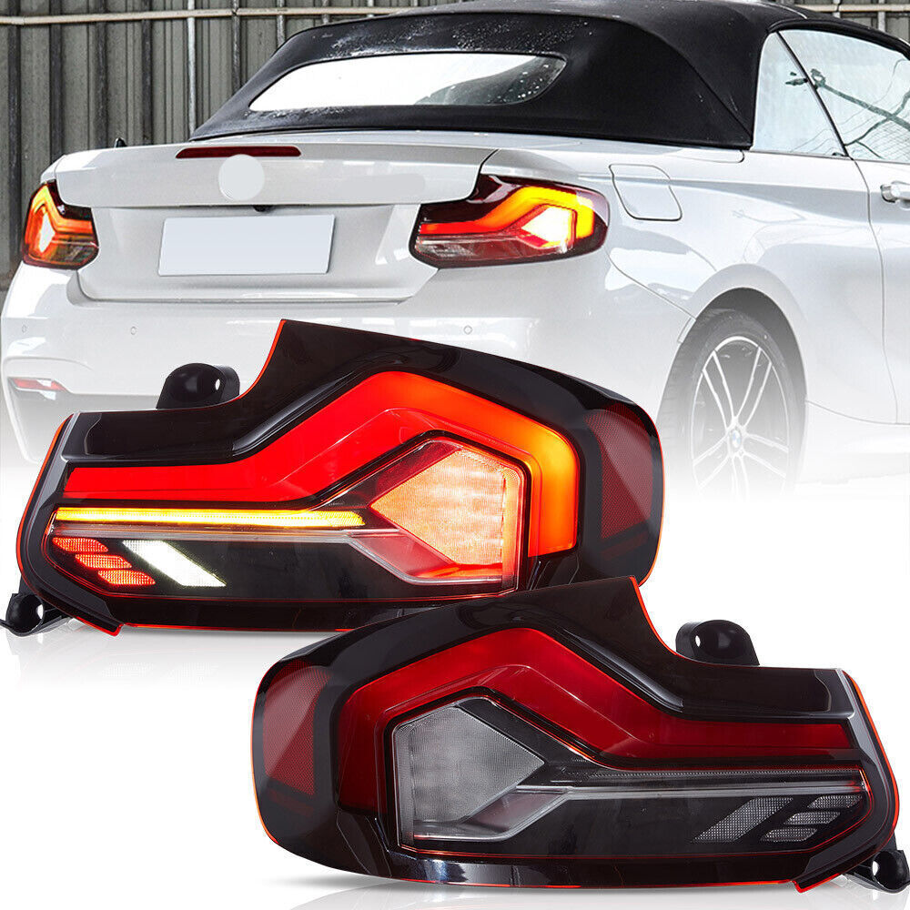 LED taillights are compatible with 2014-2021 for BMW 2 Series M2 F87 F22 F23 sequential taillights.
