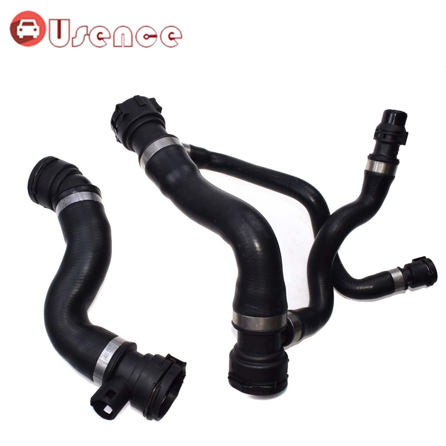 2Pcs Upper Lower Radiator To Thermostat Hose for BMW E60 525i 525xi 530i 530xi