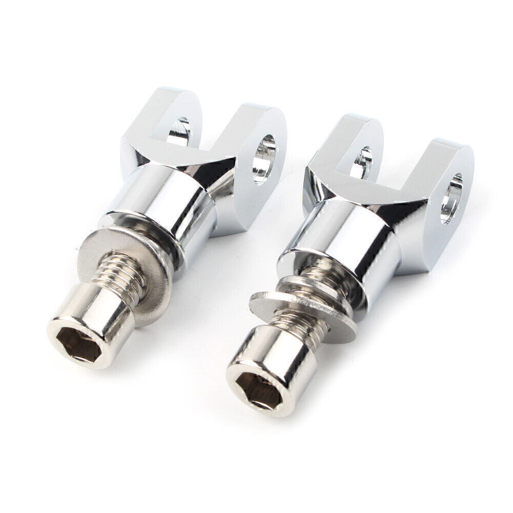Motor Rear Passenger Foot Pegs Bracket Fit for Harley Softail 2000 - 2020 Silver