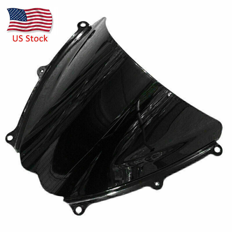 Front Windscreen Windshield Double Bubble Black for Suzuki 2007 2008 GSXR1000 K7
