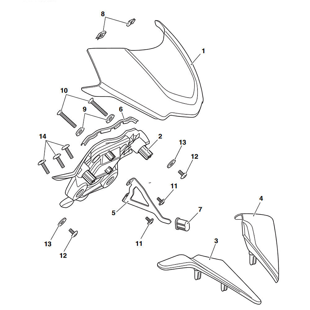 Windscreen For Speed Triple 1200 RS RR 21- 22 Windshield Fairing Wind Deflector