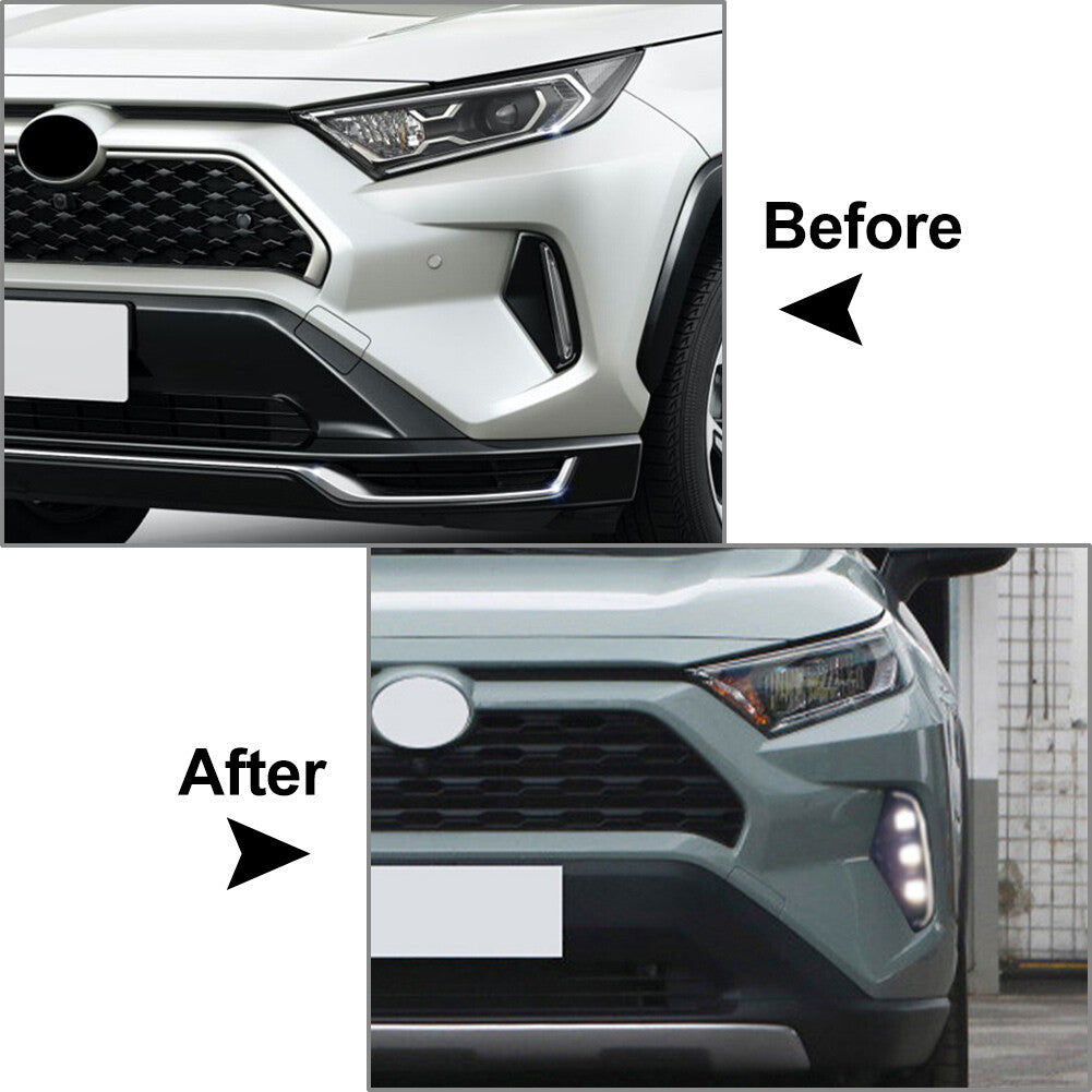 Daytime Running Light DRL Turn Signal Light Fog Lamp for Toyota RAV4 2019-2021