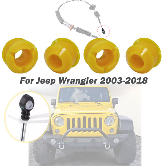 4PC for Jeep for Wrangler Gear Shift Cable Bushing Transmission Transfer Case 03-18
