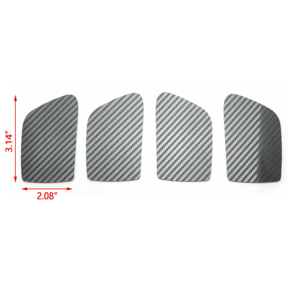 Carbon Fiber Style Inner Door Handle Bowl Cover Trims for Honda Accord 2013-2017