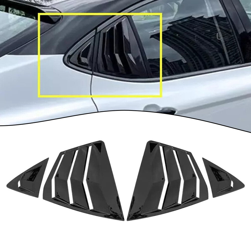 Glossy Black for Toyota for Camry 2025-2026 Side Vent Window Scoop Louver Trim