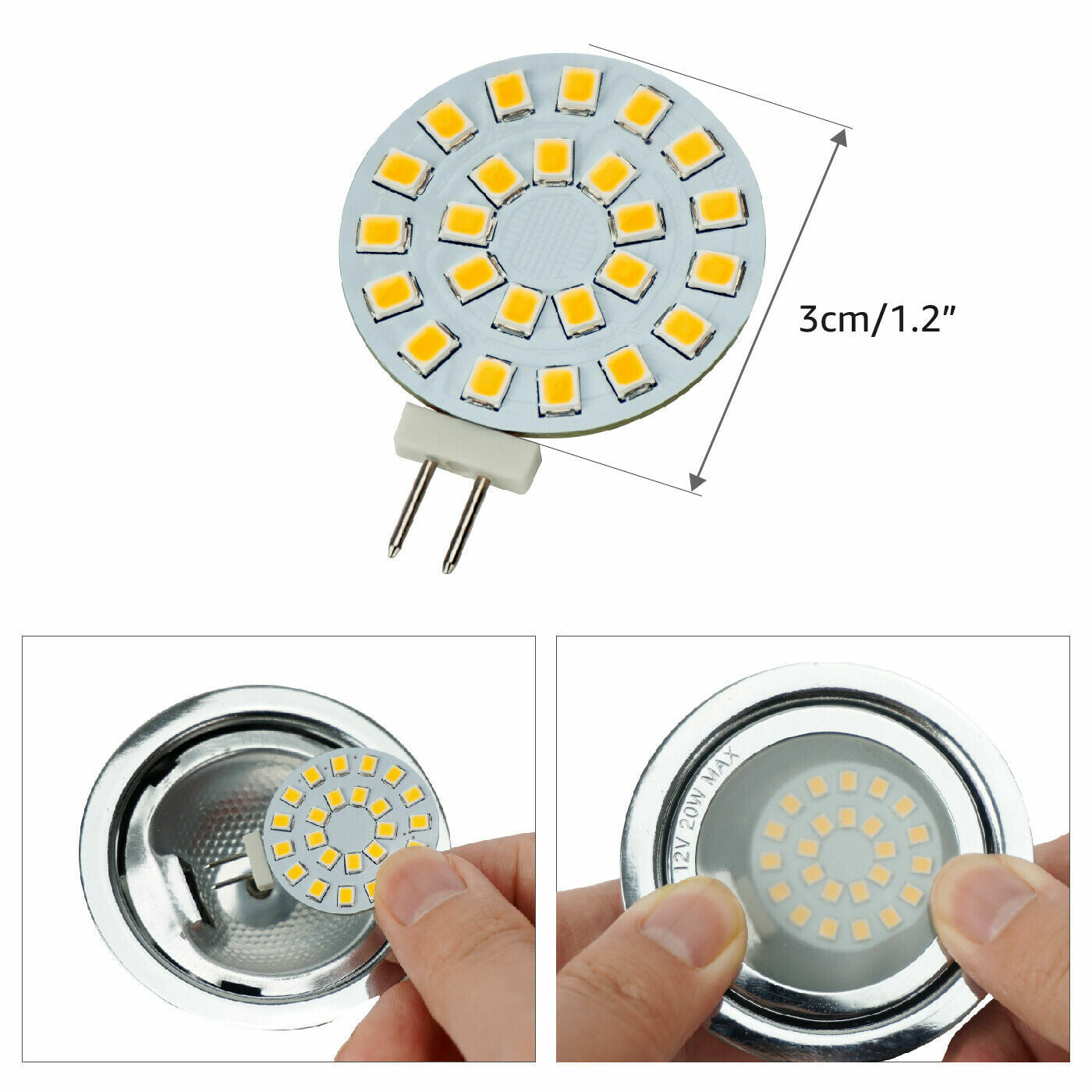 G4 LED Lamps 12V AC/10-30V DC.2W LED Bulbs Replaces 20w Halogen Bulb