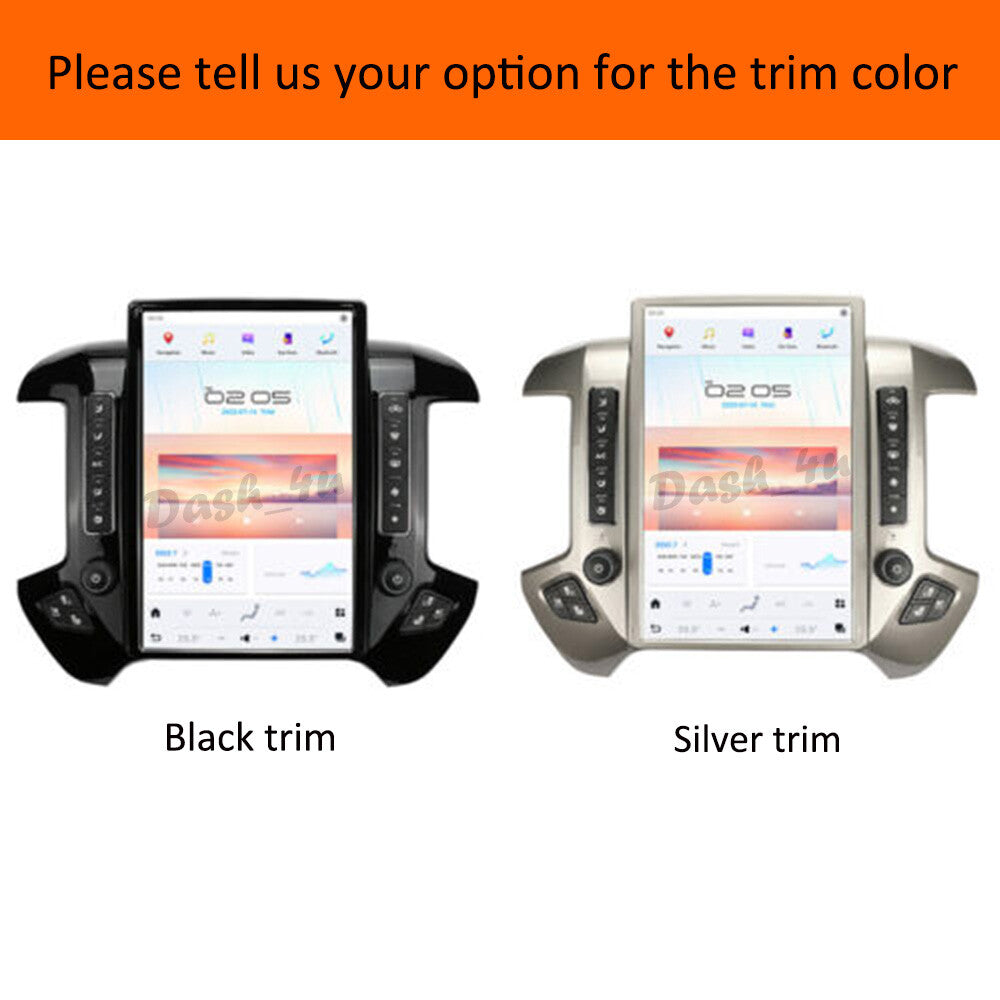 Android 13.0 for Tesla Vertical Screen GPS Radio for Chevrolet Silverado 2013-2019