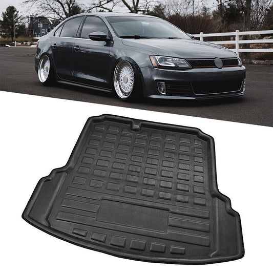 Rear Trunk Cargo Mat Boot Liner Floor Carpet Tray for VW for Jetta Mk6 2011-18 Sedan