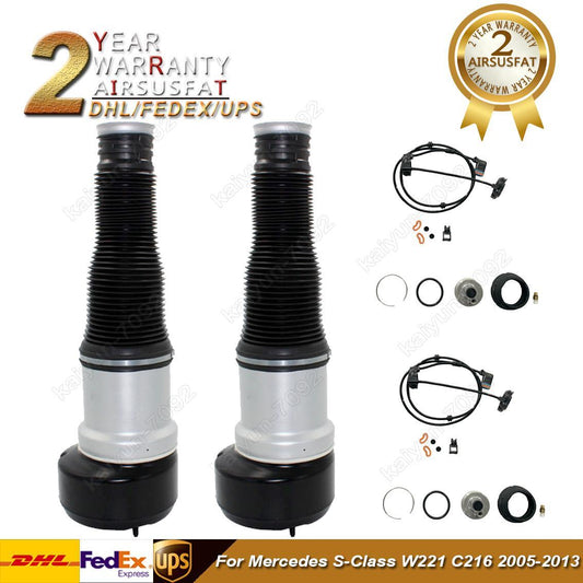 2 Rear Air Suspension Strut Bag Air Spring Bag for Mercedes W221 S350 S550 CL550