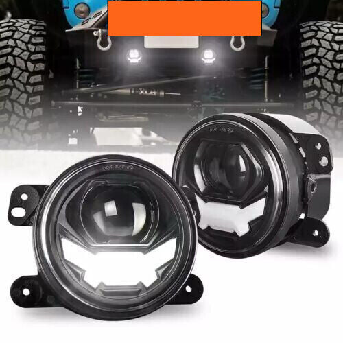 for Jeep for Wrangler JK Pair 4Inch LED Laser Fog Lights Front Bumper Driving Lamps