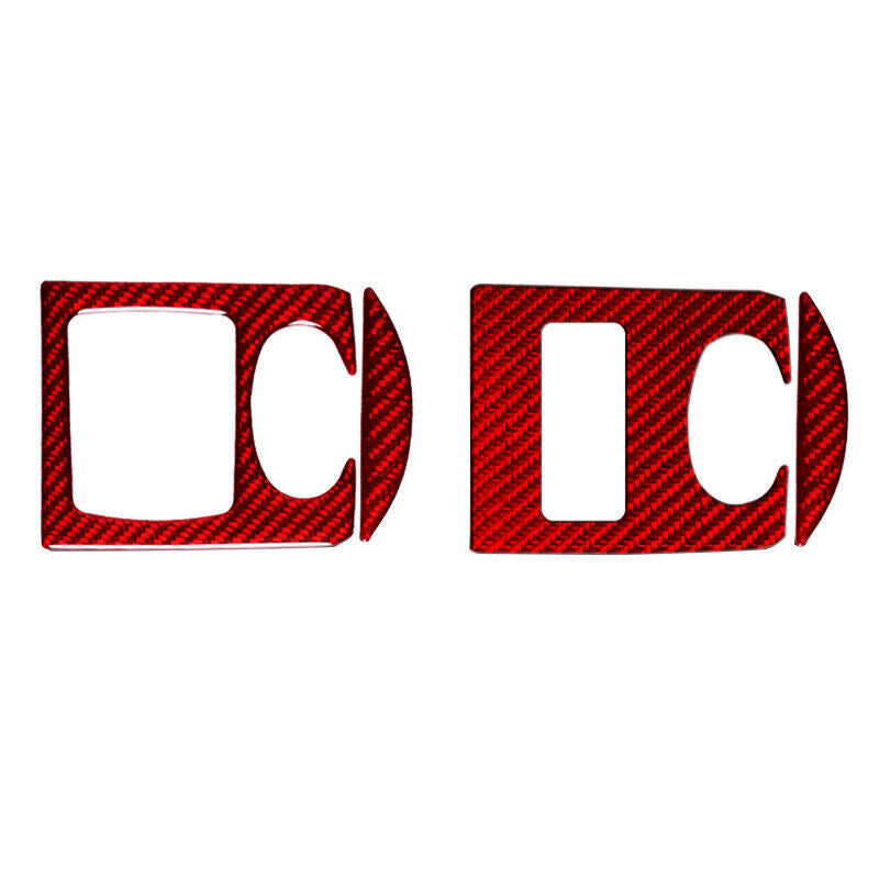 Real Carbon Fiber Car Window Switch Panel Cover Trim for Audi TT TTRS 08-14 2PCS