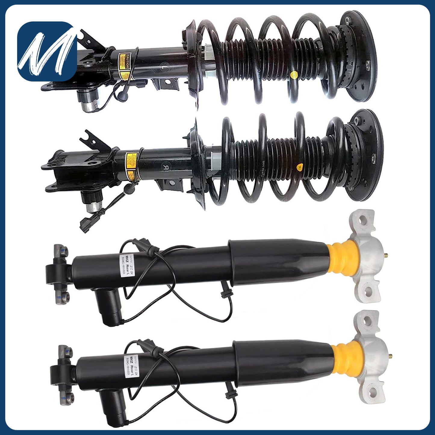 2PCS Fit for Mercedes W211 S211 E350 320 2006-2009 Front Shock Strut Assembly 4Matic