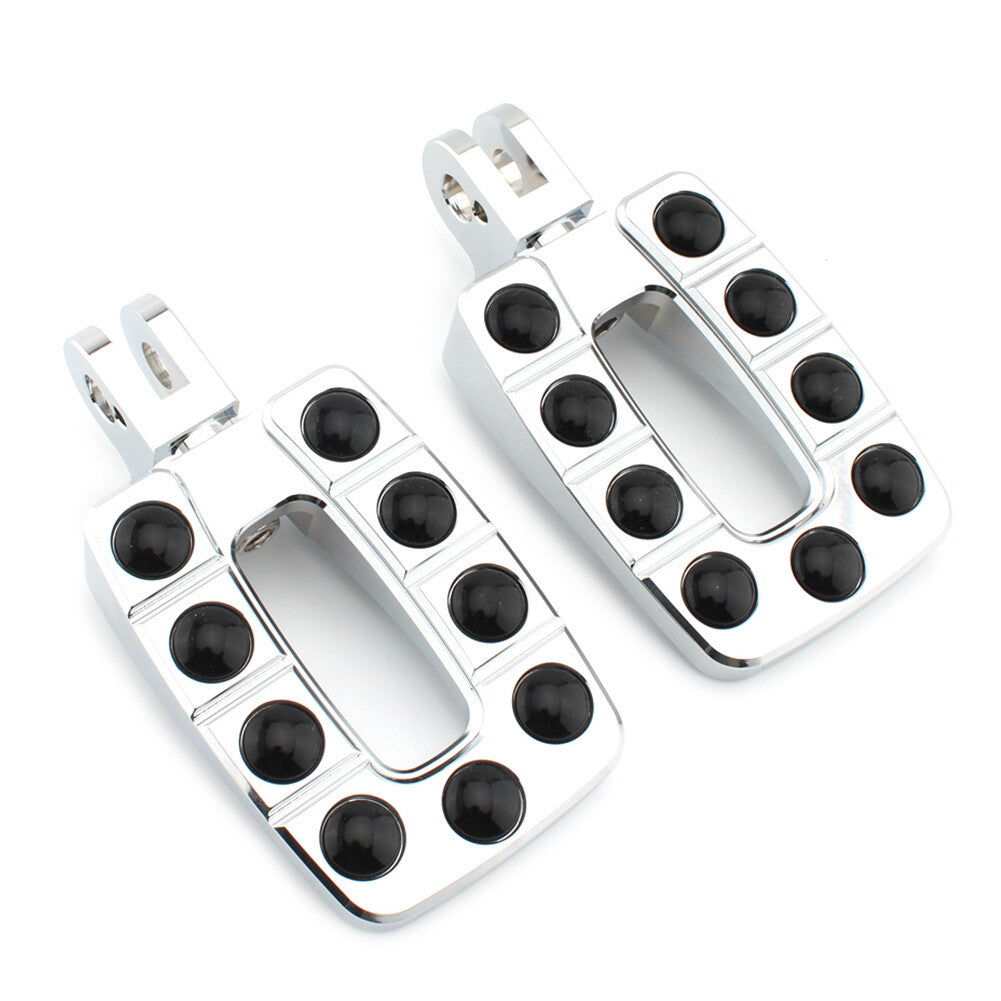 For T100 2002-2013 Thunderbird Legend 2x Chrome Rear Foot Peg Footrest Non-slip