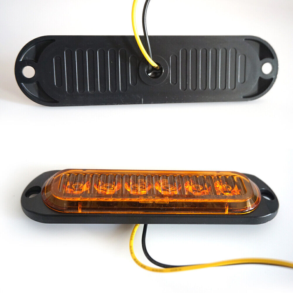 10PCS 6-LED Clearance Lights Side Marker Lamp For Truck Trailer Caravan Lights
