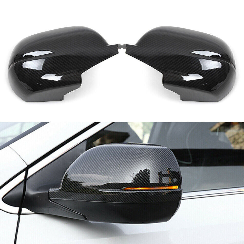 for Honda CR-V 2017-19 Carbon Fiber Mirror Rearview Side Mirror Cover Caps Trim