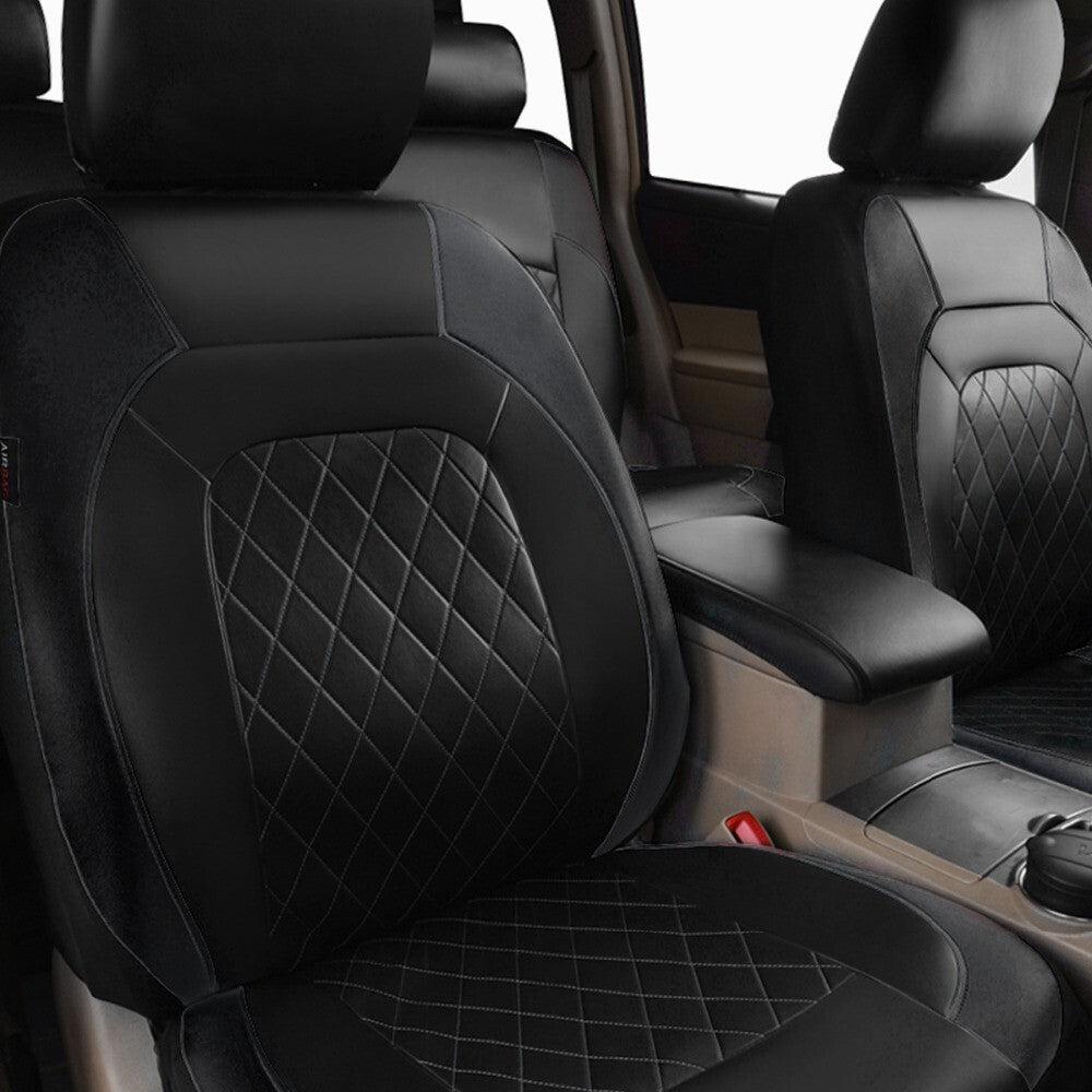 Front Black Car for Seat Covers Leather Protector Accessories Fit for Honda for Civic