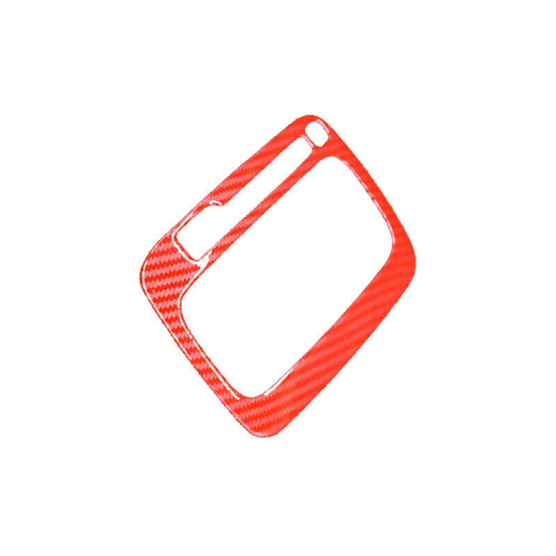 Console Gear Shift Frame Decor Cover Trim for Kia K3 2014-2016 Red Carbon Fiber