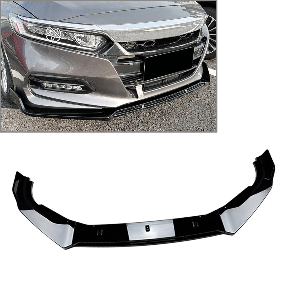 Front Bumper Lip Splitters Spoiler Body Kit for Honda Accord 10th 2018-21 Gloss