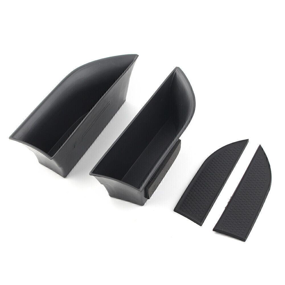 Car Front Door Handle Armrest Storage Box Tray Bin Kit Fit for Jaguar XJ XJL 2010-16