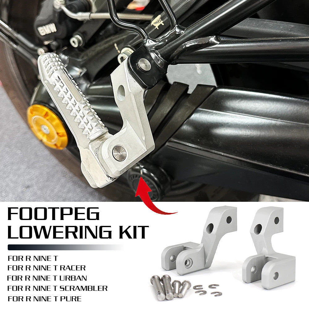 for BMW R Nine T Scrambler/Racer/Urban/Pure Foot peg Passenger Foot peg Lowering