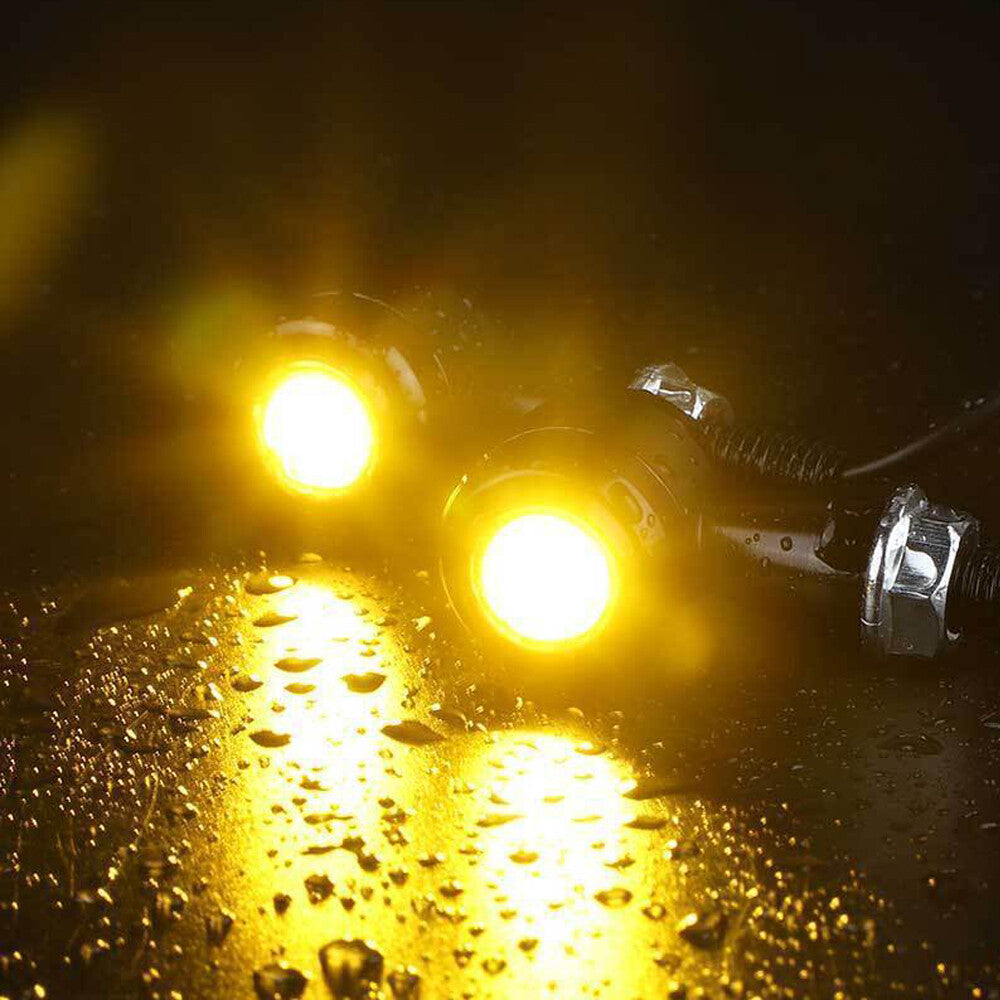 4-Pack Black Motorcycle LED for Mini Turn Signal Lights Flashing for Harley Bobber Racer