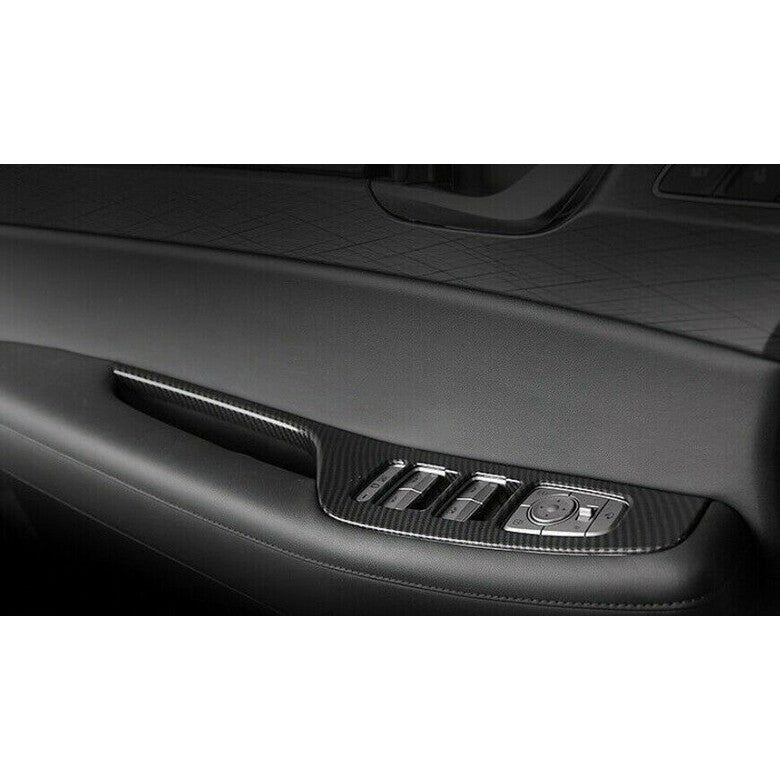 for Hyundai Palisade 2020-2023 Carbon Fiber Window Lift Panel Switch Cover Trim