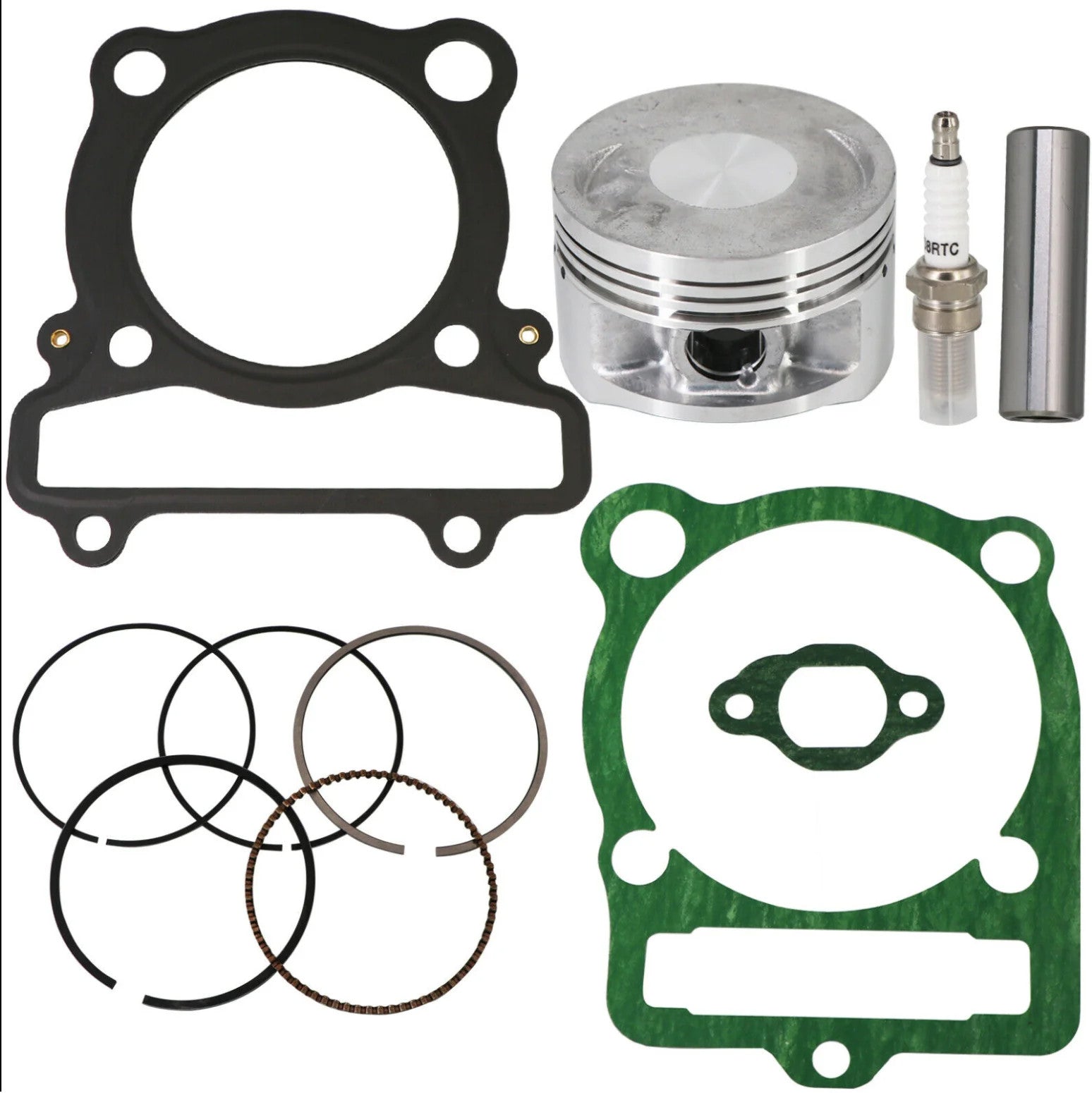 Piston Rings Gasket Spark Plug Kit Set for Yamaha Raptor350 YFM350R SE 2004-2013
