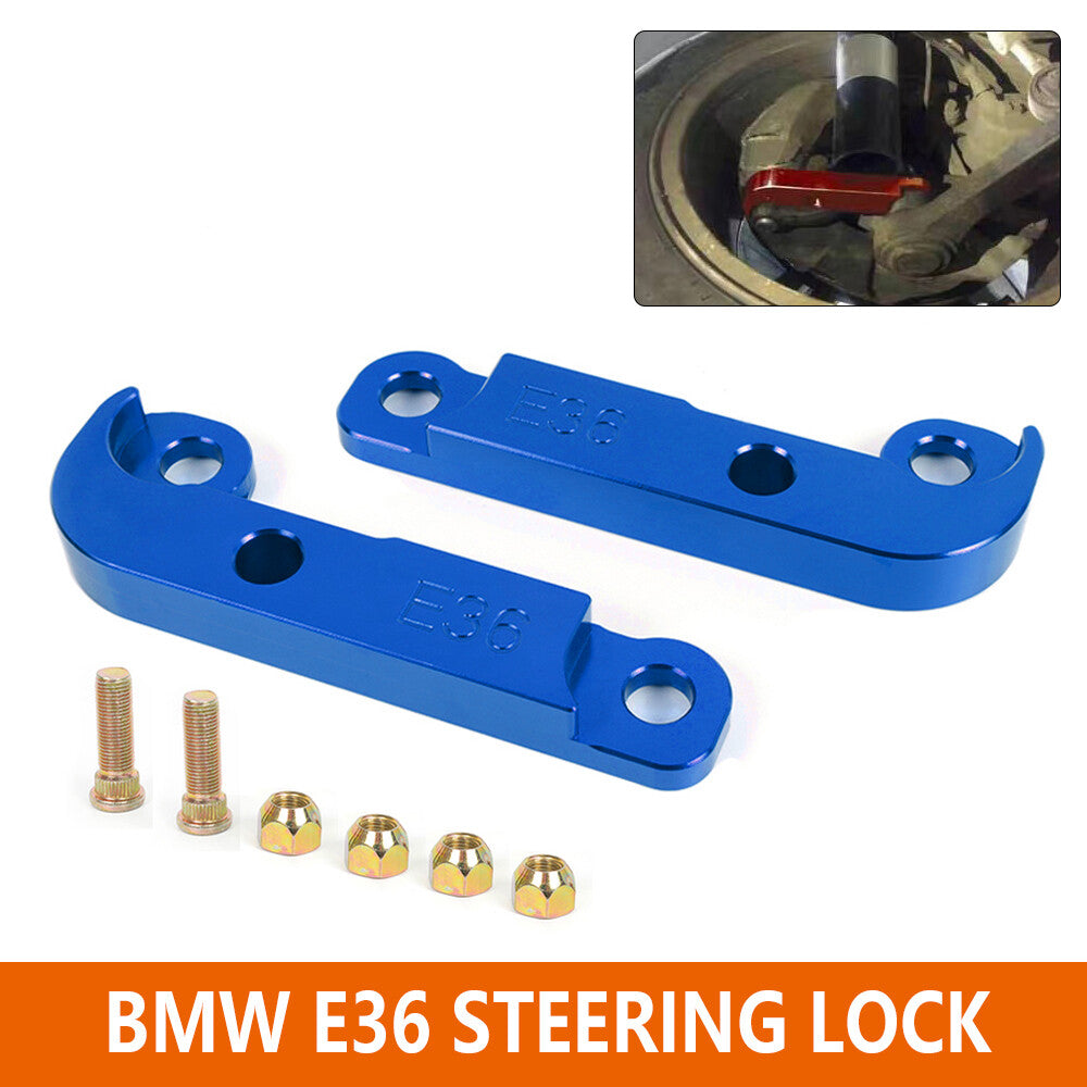 Blue Steering Lock Adapter for BMW E3 Increasing Turn Angle Drift Lock Kit