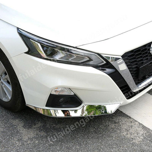 Steel Front Bumper Protection Strip Moulding Cover Trim for Nissan Altima 19-21