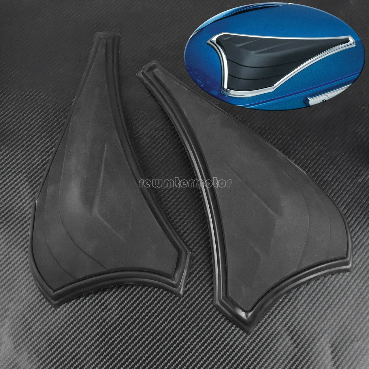 Black Saddlebag Scuff Protectors Fit for Harley Touring Electra Glide 2014-2019