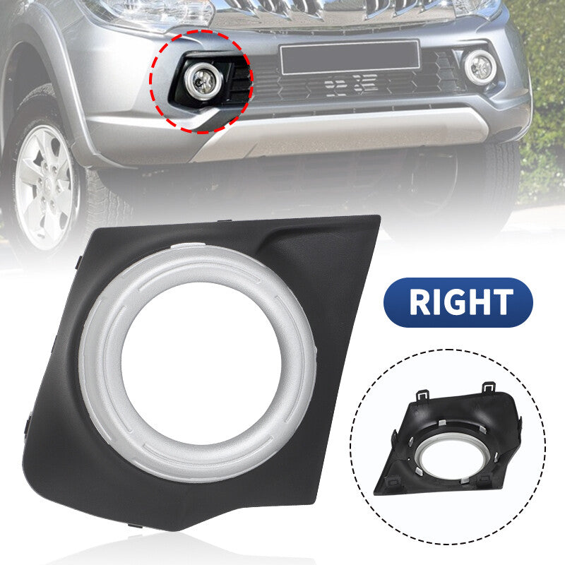 Front Fog Lamp Light Cover Bezel Passenger Fit 2015-18 for Mitsubishi L200 Triton MR