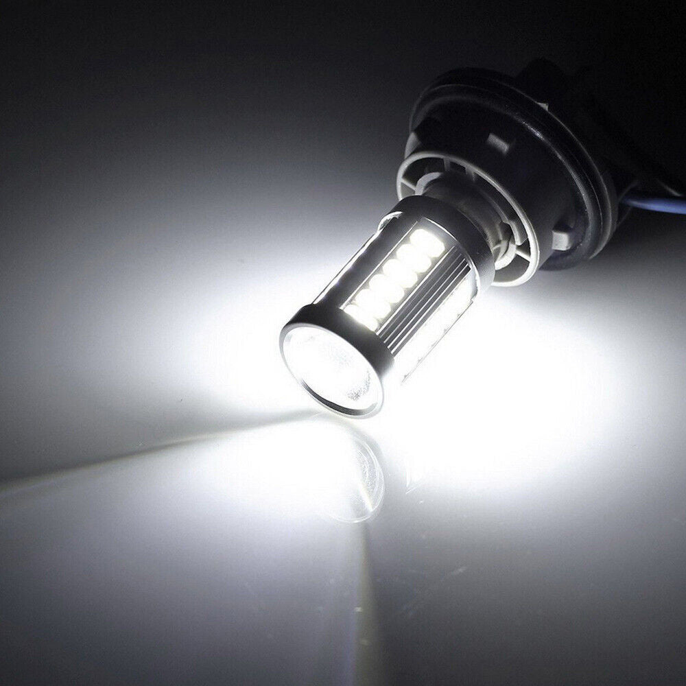 2pcs Car Car Backup Up Reverse LED Lights Bulbs Accessories 6000K White Universal