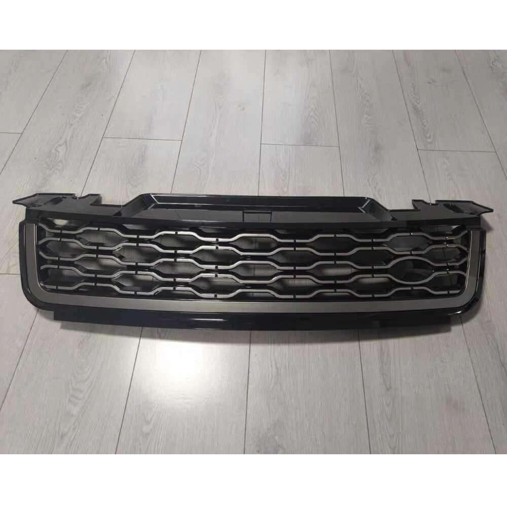 Fit For LR for Range Rover Sport 2014-2022 Front Bumper Grille Mesh Grill Gray+Black