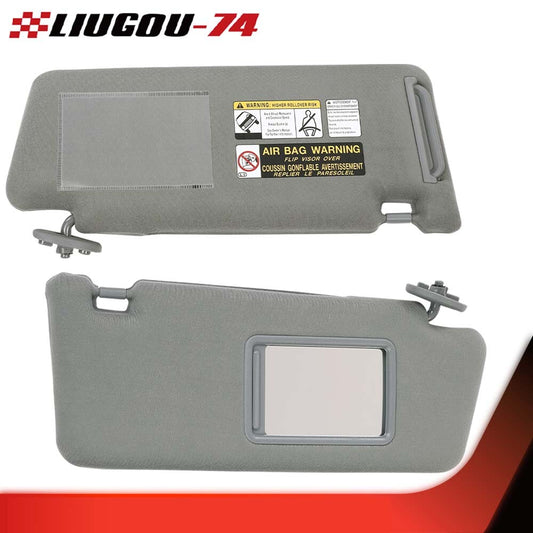 Suitable for 2005-2015 for Toyota Tacoma sun visor 2-piece set, driver and passenger side, grey.