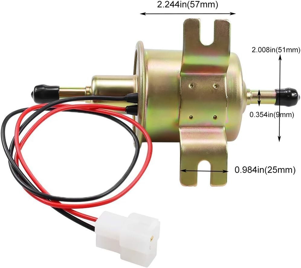 5xElectric Fuel Pump for Lawn Mower Carburetor Gas Diesel Engine 2.5-4psi HEP-0