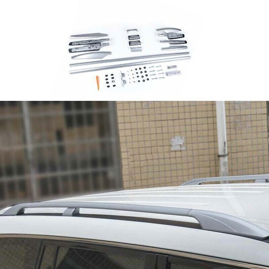 for Nissan Armada Patrol 17-20 Cargo Rack Cross Bars Top Roof Silver Aluminum 2X