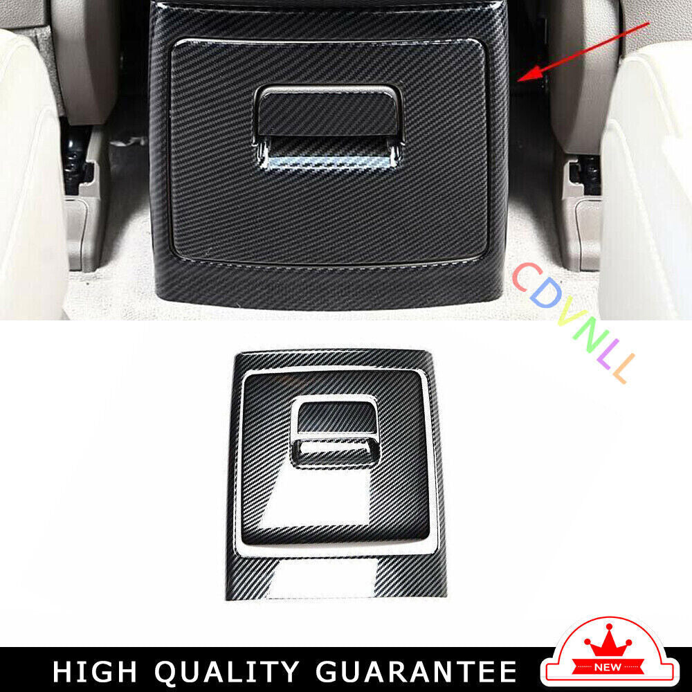 Car Rear Air Outlet Anti-Kick Panel Trim for Kia Carnival 2022-2023 Carbon Fiber