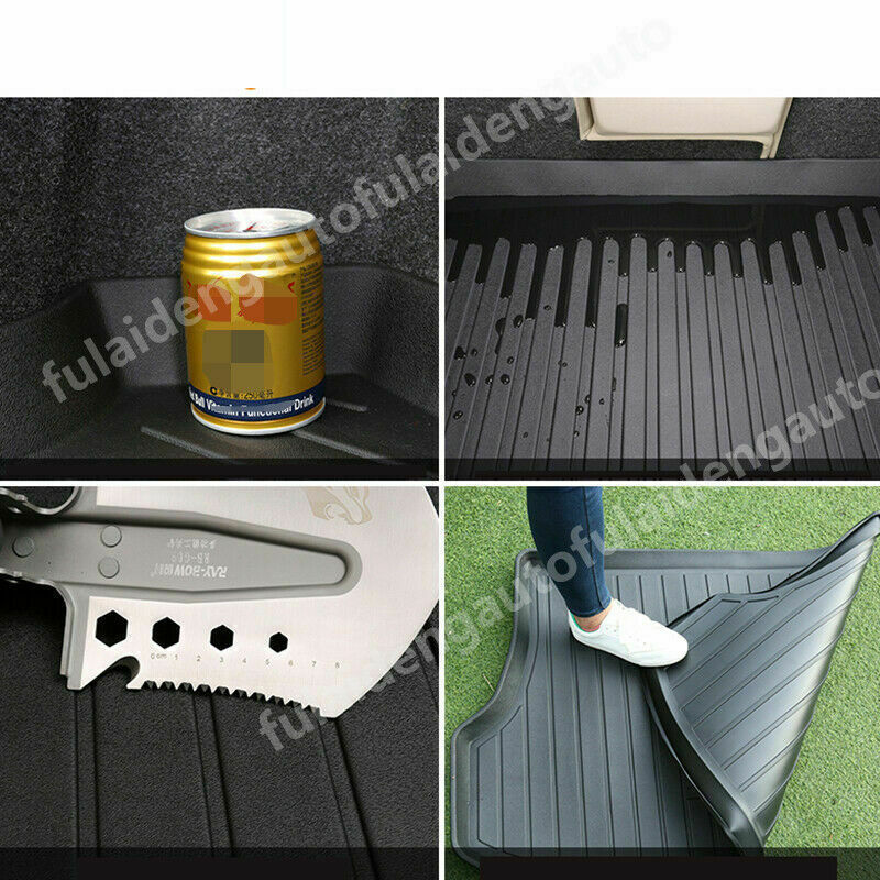 for Toyota Highlander 2020-2022 All Weather Cargo Liner Rear Trunk Floor Mat Set