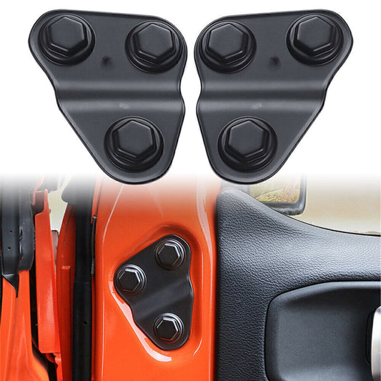 2x Door Screw Protector Cover Trim Fit for Jeep for Wrangler JL JLU JT 2018 19 2020 2021